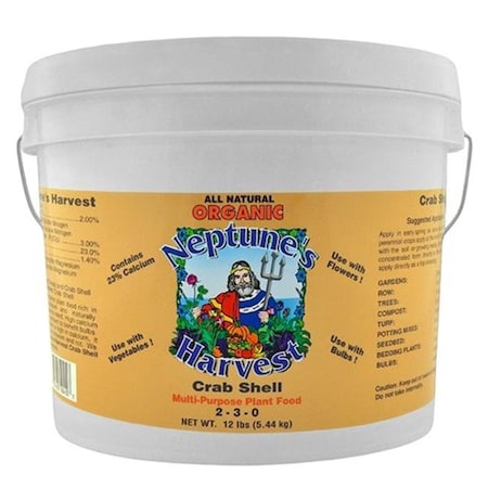 Neptunes Harvest Neptunes Harvest 12 lbs Orange Label Pail Crab Shell Fertilizer - Pack of 4 CS 612